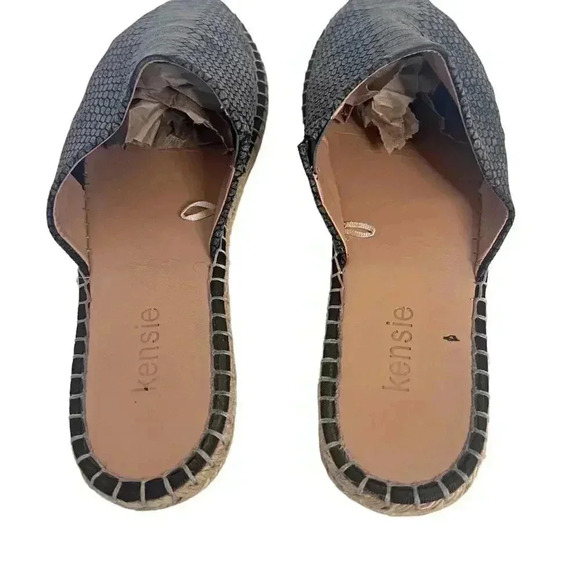 Kensie Hensley Snake Print Snakeskin Mules Slip Ons Flats Women's Size 10 - Picture 5 of 8